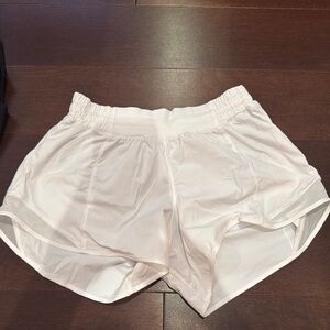 White Lululemon Hotty Hot Shorts